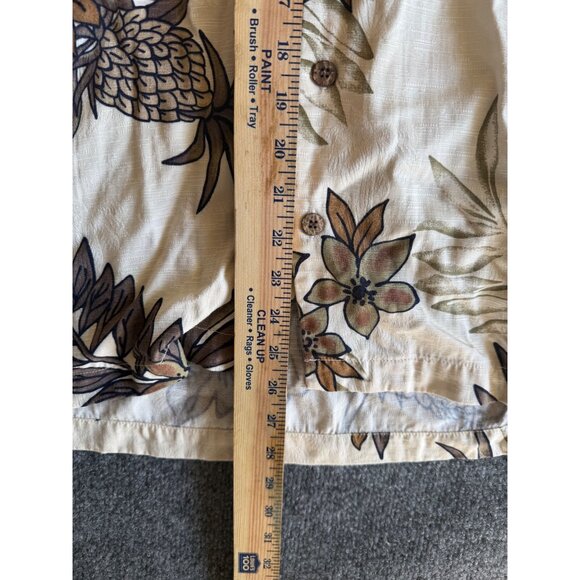 Vintage Havana Jacks Cafe Hawaiian Shirt Floral Pineapple Print 100% Cotton Mens - Picture 10 of 10